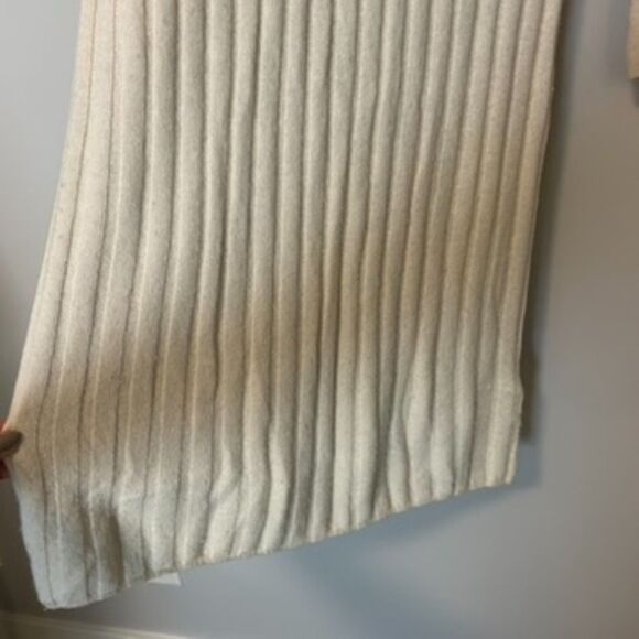 Madewell Womens (Re)sourced Ribbed Midi Sweater Dress Size Medium Antique Cream - Picture 6 of 16